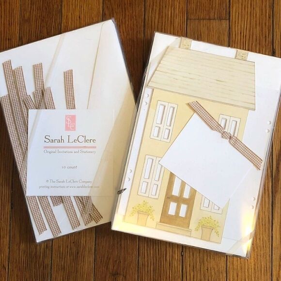 Sarah LeClere 10 Housewarming Original Invitations - Picture 1 of 3